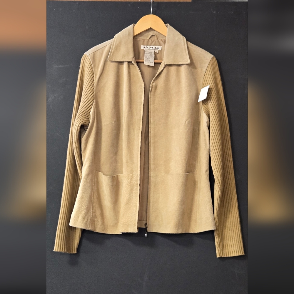 Vintage AMI Tan Women's Jacket by